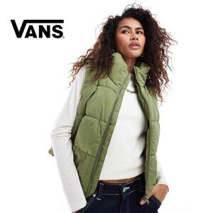 Vans MTE Foundry Women's Puff Cropped Vest Green XL